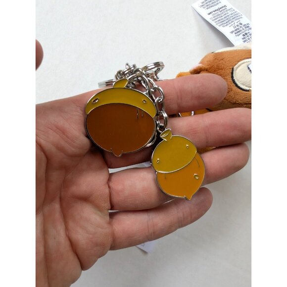 Disney Parks Chip n Dale Keychain Plush Set Acorn Charms Bag Clip - Picture 7 of 7